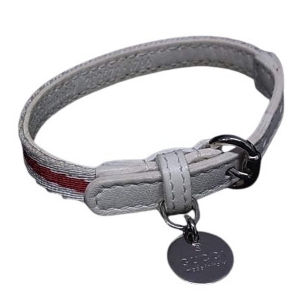 GUCCI Red Leather Love Charm Bracelet